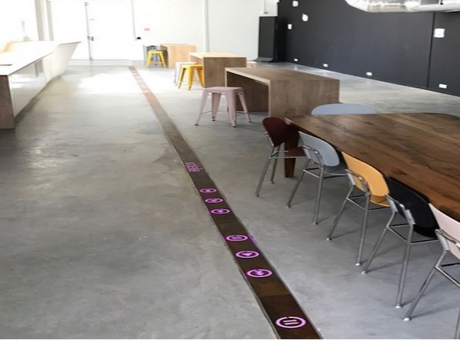 Plancher Led rétro éclairé